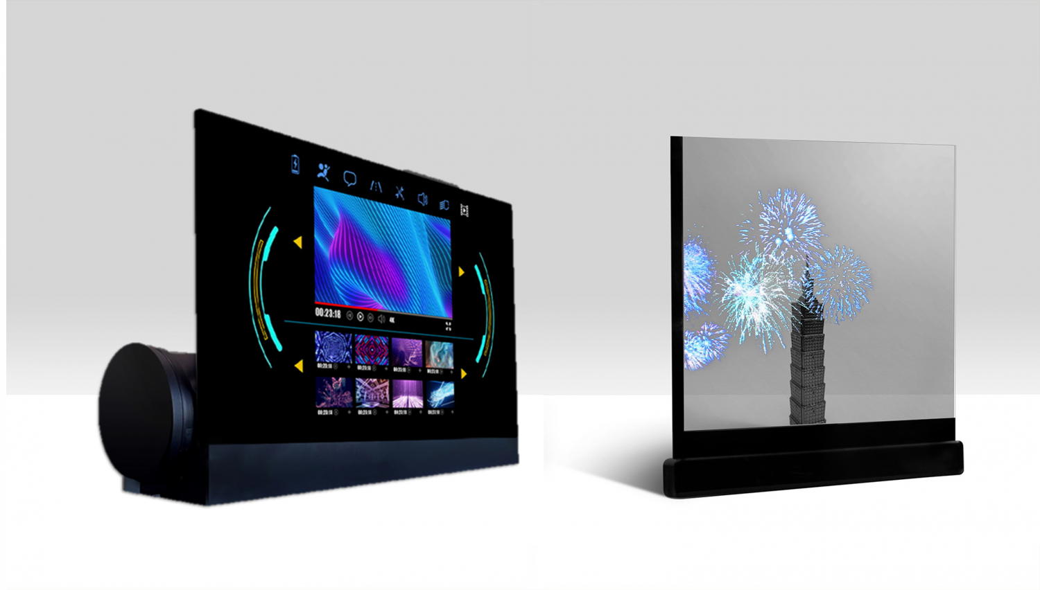 可卷式、折迭性、高透明